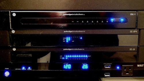 Rack mounted network hardware