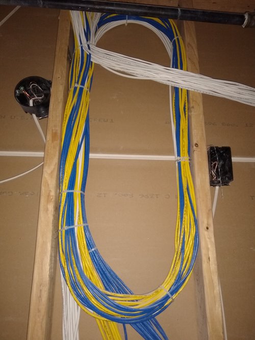 Wiring before drywall